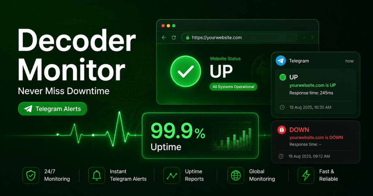 How to Monitor Your Website Uptime and Get Telegram Alerts Instantly